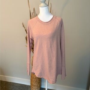 Evereve Blush Long Sleeve Top
